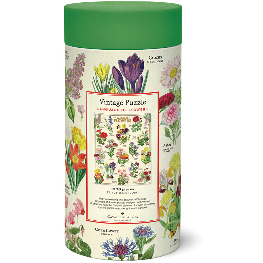 house plants vintage puzzle Language of Flowers 1,000 Piece Vintage Puzzle – Home & Garden Vermont